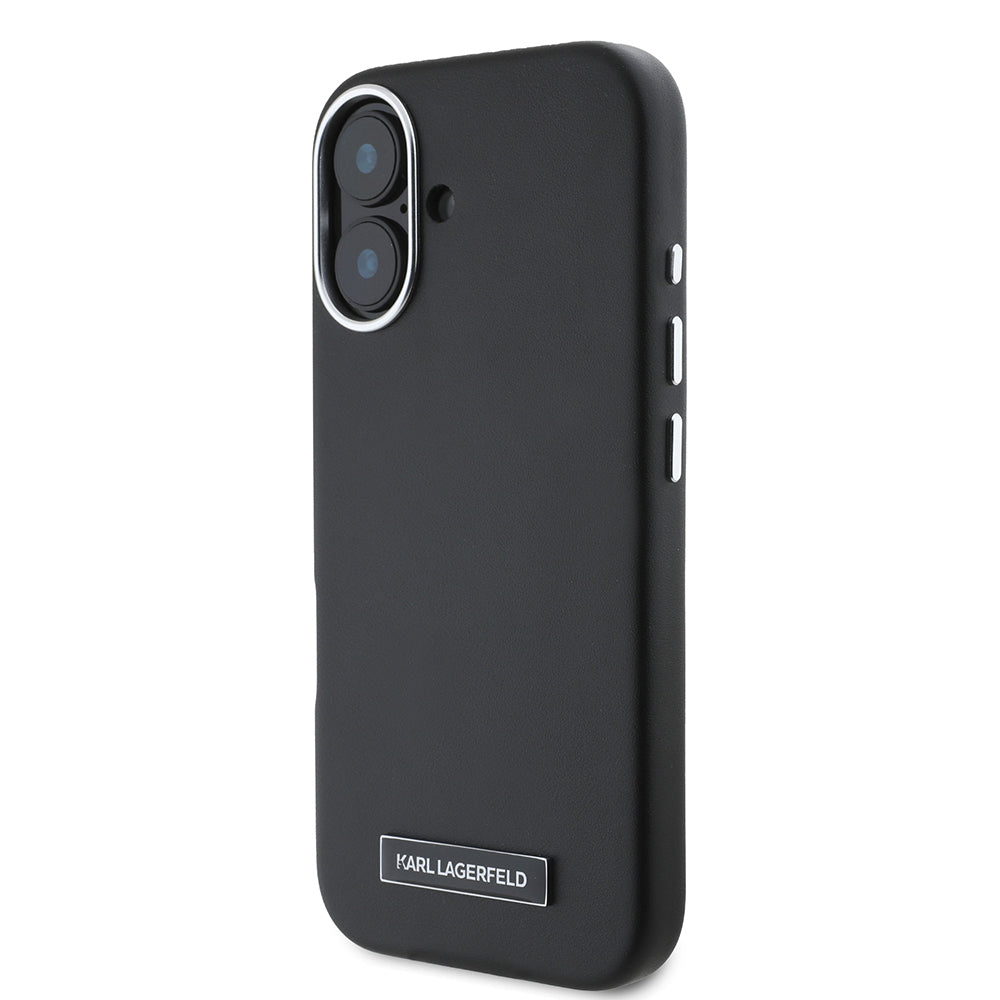 Karl Lagerfeld iPhone 16 Plus Orjinal Lisanslı Magsafe Şarj Özellikli Metal Kamera ve Buton Tasarımlı Plaka Logolu PU Deri Telefon Kılıfı-2 Karl Lagerfeld iPhone 16 Plus Orjinal Lisanslı Magsafe Şarj Özellikli Metal Kamera ve Buton Tasarımlı Plaka Logolu PU Deri Telefon Kılıfı-2